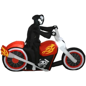 6 Halloween Inflatables Outdoor Decorations Grim Ghost Biker, Blow LED Yard Decor for Garden Lawn Party Holiday 6 Halloween Inflatables Outdoor Decorations Grim Ghost Biker, Blow LED Yard Decor for Garden Lawn Party Holiday