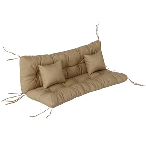 59 Inch Tufted Bench Cushions and Throw Pillows, 4 Piece Swing Cushion Set Indoor Outdoor Replacement Bench Seat Pad 59 Inch Tufted Bench Cushions and Throw Pillows, 4 Piece Swing Cushion Set Indoor Outdoor Replacement Bench Seat Pad