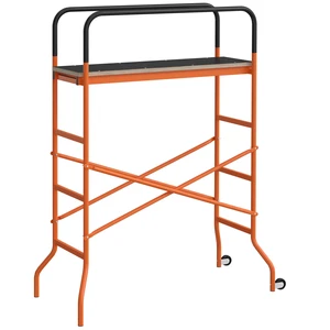 Step Steel 4.6 2 6 ft Scaffold 2 Wheels Moving for Indoor and Outdoor Decoration Anti Skid, 440 Pound Capacity Step Steel 4.6 2 6 ft Scaffold 2 Wheels Moving for Indoor and Outdoor Decoration Anti Skid, 440 Pound Capacity