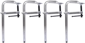 Bar Clamps Set, Drop Forged Steel Bar Clamps Steel for Welding Woodworking Metal Working DIY and Crafts 12 Inch 4 Bar Clamps Set, Drop Forged Steel Bar Clamps Steel for Welding Woodworking Metal Working DIY and Crafts 12 Inch 4