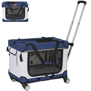 2, 28 Inch Collapsible Travel Dog Crate for Medium Large Dogs Rolling Pet Carrier with Wheels 3 Door Portable Folding 2, 28 Inch Collapsible Travel Dog Crate for Medium Large Dogs Rolling Pet Carrier with Wheels 3 Door Portable Folding