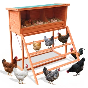 Nesting Boxes for Chickens with Perch and Swing Wooden Chicken Nesting Box for Poultry 3 Compartments Laying Eggs Nest Nesting Boxes for Chickens with Perch and Swing Wooden Chicken Nesting Box for Poultry 3 Compartments Laying Eggs Nest