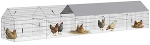 Paw Hut Metal Chicken Coop, Large Chicken Run with Water Resistant and Anti Cover for 7 Hens Outdoor Hen Rabbit Hutch Paw Hut Metal Chicken Coop, Large Chicken Run with Water Resistant and Anti Cover for 7 Hens Outdoor Hen Rabbit Hutch
