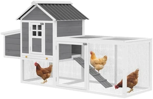 Paw Hut 82 Inch Wooden Chicken Coop, Large Outdoor Hen Poultry Hutch for 2 Hens Chicken with Nesting Box Pull Tray Paw Hut 82 Inch Wooden Chicken Coop, Large Outdoor Hen Poultry Hutch for 2 Hens Chicken with Nesting Box Pull Tray