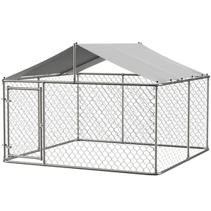 7.5 ft Outdoor Dog Kennel Large Heavy Duty Shade Dog Pen Playpen Pet Run Enclosure, Gray, Metal, Pens Hutches 7.5 ft Outdoor Dog Kennel Large Heavy Duty Shade Dog Pen Playpen Pet Run Enclosure, Gray, Metal, Pens Hutches