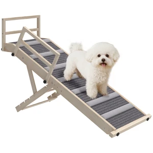 Paw Hut Dog Ramp for Couch, Folding Pet Ramp for Bed Adjustable Height From Inchto Wooden Pet Step with Non-Slip Paw Hut Dog Ramp for Couch, Folding Pet Ramp for Bed Adjustable Height From Inchto Wooden Pet Step with Non-Slip
