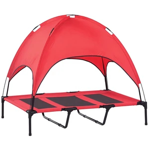 Paw Hut Elevated Dog Bed with Removable Canopy, Outdoor Dog Cot with Protection Shade 48 Inch Large Pet Bed Paw Hut Elevated Dog Bed with Removable Canopy, Outdoor Dog Cot with Protection Shade 48 Inch Large Pet Bed