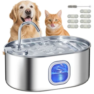 Paw Hut Cat Water Fountain Stainless Steel, 246 oz Automatic Pet Fountain with Filters Ultra Quiet Pump Visibility Paw Hut Cat Water Fountain Stainless Steel, 246 oz Automatic Pet Fountain with Filters Ultra Quiet Pump Visibility