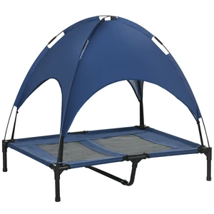 Paw Hut Elevated Dog Bed with Removable Canopy, Outdoor Dog Cot with Protection Shade 36 Inch Large Pet Bed Paw Hut Elevated Dog Bed with Removable Canopy, Outdoor Dog Cot with Protection Shade 36 Inch Large Pet Bed
