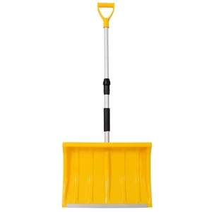 Portable Adjustable Height Snow Shovel with Grip Handle, 19 Inch Blade Snow Shovel for Driveway Car and Sand Mud Portable Adjustable Height Snow Shovel with Grip Handle, 19 Inch Blade Snow Shovel for Driveway Car and Sand Mud