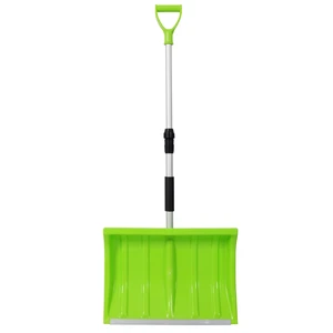 Portable Adjustable Height Snow Shovel with Grip Handle, 19 Inch Blade Snow Shovel for Driveway Car and Sand Mud Portable Adjustable Height Snow Shovel with Grip Handle, 19 Inch Blade Snow Shovel for Driveway Car and Sand Mud