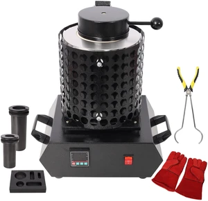 Melting Furnace, 1 Electric Digital Smelting Furnace Pid Smelter Kiln Kit Casting Refining Jewelry Precious Metals Melting Furnace, 1 Electric Digital Smelting Furnace Pid Smelter Kiln Kit Casting Refining Jewelry Precious Metals