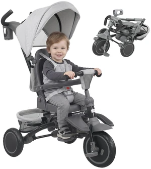 Kids Tricycle, 6 in Foldable Baby Trike with Adjustable Push Handle Tricycle Stroller with Removable Canopy Reversible Kids Tricycle, 6 in Foldable Baby Trike with Adjustable Push Handle Tricycle Stroller with Removable Canopy Reversible