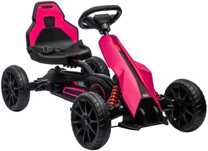 Kids Pedal Kart, Outdoor Ride Toy with Adjustable Seat Swing Axle Handbrake Non-Slip Wheels for Boys and Girls Aged 3 Kids Pedal Kart, Outdoor Ride Toy with Adjustable Seat Swing Axle Handbrake Non-Slip Wheels for Boys and Girls Aged 3