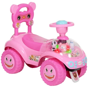 Toddler Push Car, Foot Floor Ride Toy with Horn Music Steering Wheel Anti Over-Backwards Device and Under Seat Storage Toddler Push Car, Foot Floor Ride Toy with Horn Music Steering Wheel Anti Over-Backwards Device and Under Seat Storage