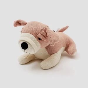 Knitted Stuffed Secer Soft Toy, Peach, Cotton, Soft Play Knitted Stuffed Secer Soft Toy, Peach, Cotton, Soft Play
