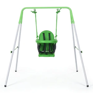 Toddler Swing Set with Metal Stand, Safety Seat Belt Indoor and Outdoor Baby Swing Set for Kids Aged 6 Months, Grey Toddler Swing Set with Metal Stand, Safety Seat Belt Indoor and Outdoor Baby Swing Set for Kids Aged 6 Months, Grey