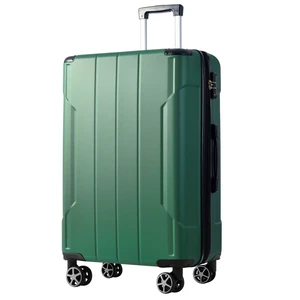 Hardshell Luggage, Lightweight ABS Suitcases with Double Wheels Expandable 28 Inch Checked Luggage, Green, ABS, Hard Hardshell Luggage, Lightweight ABS Suitcases with Double Wheels Expandable 28 Inch Checked Luggage, Green, ABS, Hard