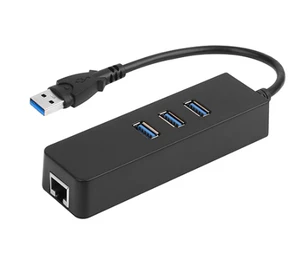 3 Ports USB 3.0 Hub Gigabit Ethernet Adapter 10/100/1000 Mbps Converter LAN RJ45 Wired USB Network Adapter 3 Ports USB 3.0 Hub Gigabit Ethernet Adapter 10/100/1000 Mbps Converter LAN RJ45 Wired USB Network Adapter