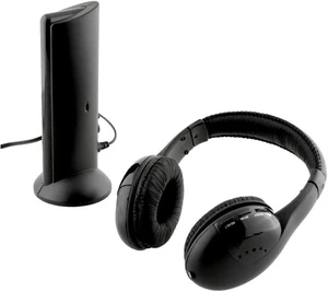 Wireless RF Headphones HiFi Over-Ear Headsets RF Transmitter Receiver w/ MicY-shaped Cable Monitoring Earphone 98.4ft Range for TV Radio CD Wireless RF Headphones HiFi Over-Ear Headsets RF Transmitter Receiver w/ MicY-shaped Cable Monitoring Earphone 98.4ft Range for TV Radio CD