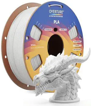 High Speed PLA Filament 1.75mm, Neatly Wound 3D Printer Filament 1kg Spool (2.2lbs) Rapid PLA, Dimensional Accuracy +/- 0.02 mm, Fit Most FDM 3D Printers (White 1-Pack) High Speed PLA Filament 1.75mm, Neatly Wound 3D Printer Filament 1kg Spool (2.2lbs) Rapid PLA, Dimensional Accuracy +/- 0.02 mm, Fit Most FDM 3D Printers (White 1-Pack)