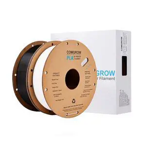 PLA 3D Printer Filament, 3D Printer PLA Filament 1.75mm, Dimensional Accuracy +/- 0.02 mm, 1KG Spool PLA Black and White PLA 3D Printer Filament, 3D Printer PLA Filament 1.75mm, Dimensional Accuracy +/- 0.02 mm, 1KG Spool PLA Black and White