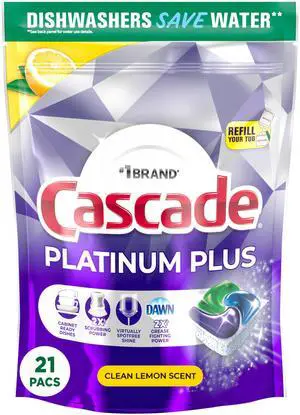 Platinum Plus Dishwasher Pods, Dishwasher Detergent, Dishwasher Soap, Dish Tabs, Dishwashing Tablets, Dish Detergent, Lemon, Actionpacs, 21 Count Platinum Plus Dishwasher Pods, Dishwasher Detergent, Dishwasher Soap, Dish Tabs, Dishwashing Tablets, Dish Detergent, Lemon, Actionpacs, 21 Count