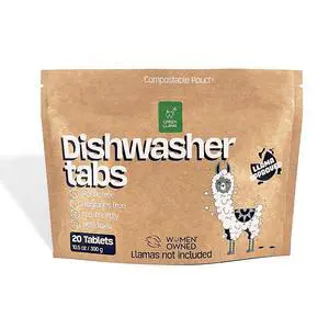 Dish Washing Machine Tablets, Pack of 20 - Fragrance-Free, PVA-Free, Non-Toxic Dishwasher Tablets in Compostable Packaging Women-Owned Company, Leaping Bunny Certified Dish Washing Machine Tablets, Pack of 20 - Fragrance-Free, PVA-Free, Non-Toxic Dishwasher Tablets in Compostable Packaging Women-Owned Company, Leaping Bunny Certified