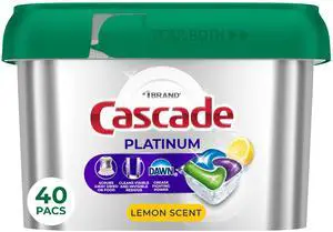 Platinum Dishwasher Pods, Dishwasher Detergent, Dish Detergent Soap, Lemon, 40 Count Platinum Dishwasher Pods, Dishwasher Detergent, Dish Detergent Soap, Lemon, 40 Count