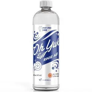 Dishwasher Rinse Aid Liquid, Dishwasher Drying Agent for Spot-Free Shine, Liquid Rinse Aid for Dishes, Glasses & Silverware, Helps Reduce Water Spots & Improve Drying, Citrus Scent Dishwasher Rinse Aid Liquid, Dishwasher Drying Agent for Spot-Free Shine, Liquid Rinse Aid for Dishes, Glasses & Silverware, Helps Reduce Water Spots & Improve Drying, Citrus Scent