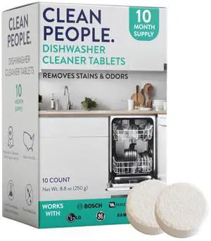 Dishwasher Cleaner - Dishwasher Cleaner Tablets for Removing Limescale, Mineral Buildup, Grease & Odors - 10 Count, Citrus Scent Dishwasher Cleaner - Dishwasher Cleaner Tablets for Removing Limescale, Mineral Buildup, Grease & Odors - 10 Count, Citrus Scent