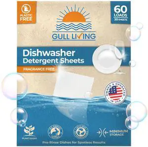 Eco-Friendly Dishwasher Detergent Sheets - Natural Dishwashing Detergent - Plant Based Dishwasher Soap Sheets - Unscented & Plastic Free Travel Size 60 Loads with sustainable Packaging. Eco-Friendly Dishwasher Detergent Sheets - Natural Dishwashing Detergent - Plant Based Dishwasher Soap Sheets - Unscented & Plastic Free Travel Size 60 Loads with sustainable Packaging.