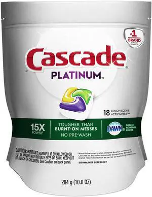 Platinum ActionPacs Dishwasher Detergent Lemon Scent, 18 ct Platinum ActionPacs Dishwasher Detergent Lemon Scent, 18 ct