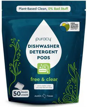 Dishwasher Pods, Dishwasher Detergent, Free & Clear Dish tabs - Enzyme-Powered, Spot & Residue Free - TikTok Trend Items, Must Haves from TikTok Made Me Buy It (Free & Clear, 50 Count) Dishwasher Pods, Dishwasher Detergent, Free & Clear Dish tabs - Enzyme-Powered, Spot & Residue Free - TikTok Trend Items, Must Haves from TikTok Made Me Buy It (Free & Clear, 50 Count)