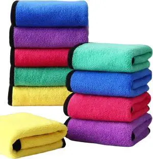 10 Pack Premium Microfiber Towels Coral velvet Washing and Detailing Towels for Car Detailing Household Cleaning Ultra-Soft Super Absorbent, Lint Streak-Free 11.8"x15.7 Cleaning Cloth (5colors) 10 Pack Premium Microfiber Towels Coral velvet Washing and Detailing Towels for Car Detailing Household Cleaning Ultra-Soft Super Absorbent, Lint Streak-Free 11.8"x15.7 Cleaning Cloth (5colors)