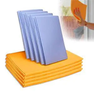 Ultra-Absorbent Miracle Cleaning Shammy, Super Absorbent Cleaning Cloth Multi-Purpose Non-Woven Cleaning Towels for Home Kitchen Bathroom Car Pet Stains(8 Pack) Ultra-Absorbent Miracle Cleaning Shammy, Super Absorbent Cleaning Cloth Multi-Purpose Non-Woven Cleaning Towels for Home Kitchen Bathroom Car Pet Stains(8 Pack)