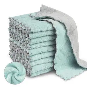20 Pack Kitchen Dish Cloths Absorbent Microfiber Cleaning Cloth 20 Pack Kitchen Dish Cloths Absorbent Microfiber Cleaning Cloth