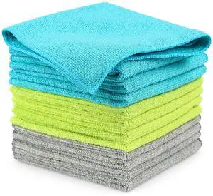 Microfiber Cleaning Cloth-12PK, Microfiber Towels for Cars 12"x12" Microfiber Cleaning Cloth-12PK, Microfiber Towels for Cars 12"x12"