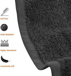 Hotel & Spa 100% Cotton Washcloths Pack of 24, Ultra Soft, Quick Dry, Lightweight, Highly Absorbent, Perfect for Face, Hands, Spa, Gym, Hotel, Resort & Daily Use (Grey - 12" x 12") Hotel & Spa 100% Cotton Washcloths Pack of 24, Ultra Soft, Quick Dry, Lightweight, Highly Absorbent, Perfect for Face, Hands, Spa, Gym, Hotel, Resort & Daily Use (Grey - 12" x 12")