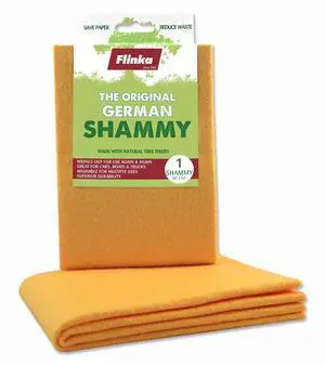 The Original Reusable Shammy Cloth 20" x 14" - Super Absorbent Chamois Towel - Great for Cars, Boats, Trucks, and RVs - Natural Viscose Sponge Cloth - Eco Friendly (1 Pack) The Original Reusable Shammy Cloth 20" x 14" - Super Absorbent Chamois Towel - Great for Cars, Boats, Trucks, and RVs - Natural Viscose Sponge Cloth - Eco Friendly (1 Pack)