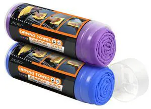 Premium Shammy Towel for Car, Super Absorbent 2 Pack 26""x17"" Car Drying Towel, Reusable Soft Car Wash Cloth, Chamois Cloth for Car, Dust Remove, No Scratch/Spot/Streak, Blue & Purple Premium Shammy Towel for Car, Super Absorbent 2 Pack 26""x17"" Car Drying Towel, Reusable Soft Car Wash Cloth, Chamois Cloth for Car, Dust Remove, No Scratch/Spot/Streak, Blue & Purple