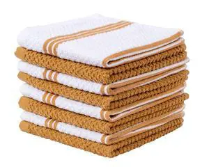 Absorbent Dish Cloths for Washing Dishes, 12"x12", 8-Pack (Brown) Absorbent Dish Cloths for Washing Dishes, 12"x12", 8-Pack (Brown)