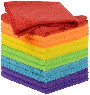 Microfiber Rag Cleaning Cloth Kitchen Dish Cloths 12x12inch 12 Pack Microfiber Rag Cleaning Cloth Kitchen Dish Cloths 12x12inch 12 Pack