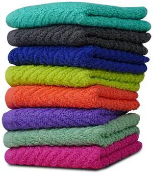Zigzag Multicolor Wash Cloths -8 Pack -12" x 12"- Highly Absorbent Soft Washcloths for Face, Gym Towels, Hotel Spa Quality, Reusable & Multipurpose Wash Cloth Towels Zigzag Multicolor Wash Cloths -8 Pack -12" x 12"- Highly Absorbent Soft Washcloths for Face, Gym Towels, Hotel Spa Quality, Reusable & Multipurpose Wash Cloth Towels