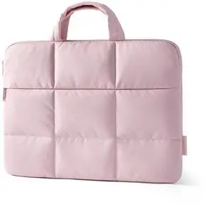 Laptop Sleeve 13.3-14 Inch Puffer Quilted Slim Computer Bag Protective Case Cover for Work Business Trip College Laptop Sleeve 13.3-14 Inch Puffer Quilted Slim Computer Bag Protective Case Cover for Work Business Trip College