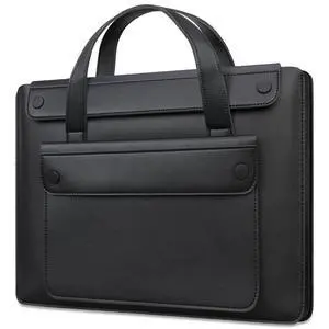 14 Inch Laptop Sleeve Case Bag for HP 14" Laptop, Lenovo Dell ASUS Acer Chromebook 14, HP Stream 14, Dell Latitude 14, ASUS Vivobook 14, Leather Computer Bag with 3 Compartments & Handle, Black 14 Inch Laptop Sleeve Case Bag for HP 14" Laptop, Lenovo Dell ASUS Acer Chromebook 14, HP Stream 14, Dell Latitude 14, ASUS Vivobook 14, Leather Computer Bag with 3 Compartments & Handle, Black