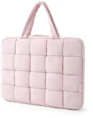 13-14 Inch Laptop Case, Portable Puffy Laptop Sleeve with Handle, Compatible with MacBook Air/Pro 13.3 13.6 Inch M4 M3 M2 M1, Computer Sleeve Fitted with Dell,HP, Pink 13-14 Inch Laptop Case, Portable Puffy Laptop Sleeve with Handle, Compatible with MacBook Air/Pro 13.3 13.6 Inch M4 M3 M2 M1, Computer Sleeve Fitted with Dell,HP, Pink