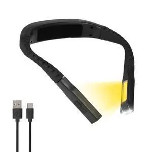 Neck Reading Light LED Brightness Rechargeable 10-80Hrs Bendable Book Lamp for Reading in Bed Knitting Camping Repairing Reading Lovers Gifts Black Neck Reading Light LED Brightness Rechargeable 10-80Hrs Bendable Book Lamp for Reading in Bed Knitting Camping Repairing Reading Lovers Gifts Black