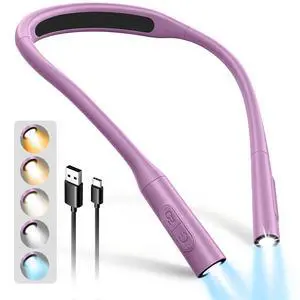 Neck Book Light, Rechargeable Neck Lights for Crafts Reading Neck Book Light, Rechargeable Neck Lights for Crafts Reading