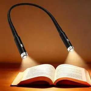 Book Light, Eye Caring Reading Light, Bendable Neck Light, Black Book Light, Eye Caring Reading Light, Bendable Neck Light, Black
